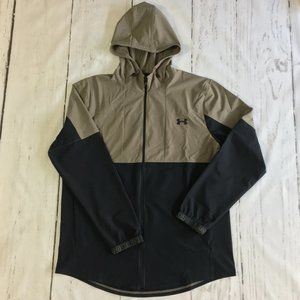 under armour vanish woven full zip hooded jacket